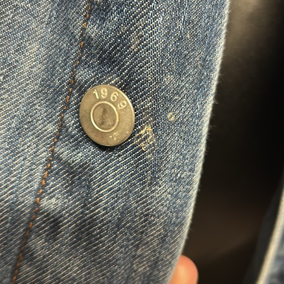 Classic Blue Denim Jacket gap 1969 size small 100% cotton - Picture 3 of 8